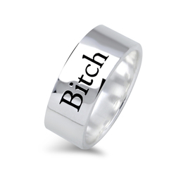 Bitch Silver Rings NSR-02